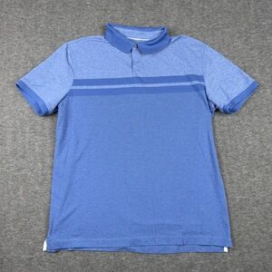Banana Republic Performance Pique Polo Mens XL Blue Short Sleeve Casual Golf